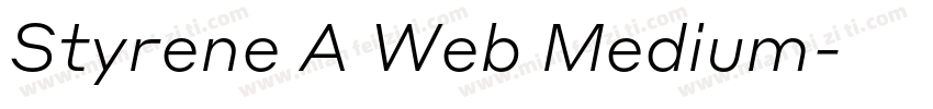 Styrene A Web Medium字体转换